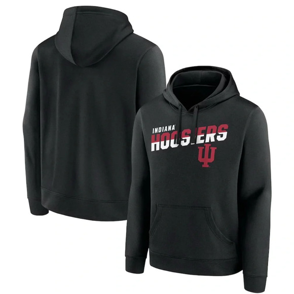 NWOT-Indiana Hoosiers (IU BLOOMINGTON) Quick Slant Pullover Hoodie Men’s Lg - Picture 1 of 6